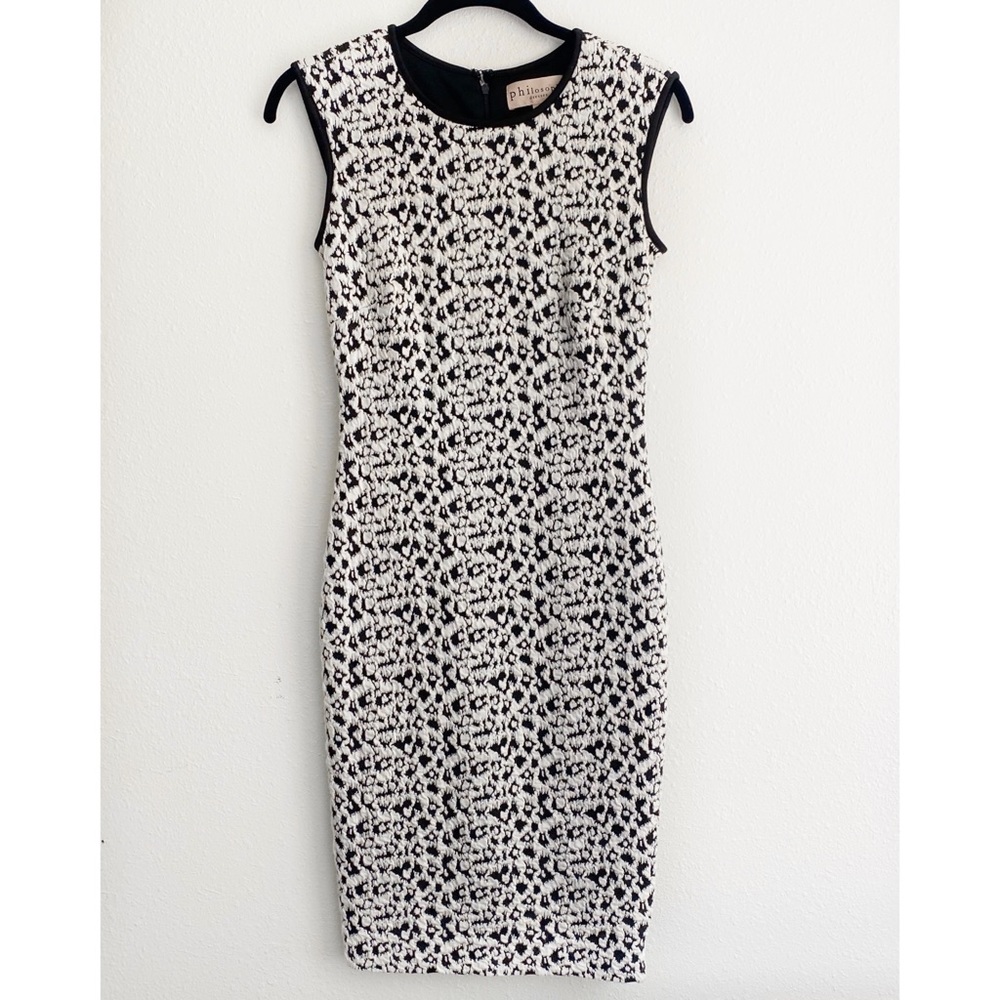 Philosophy Animal Print Tank Dress Black and White Size XS